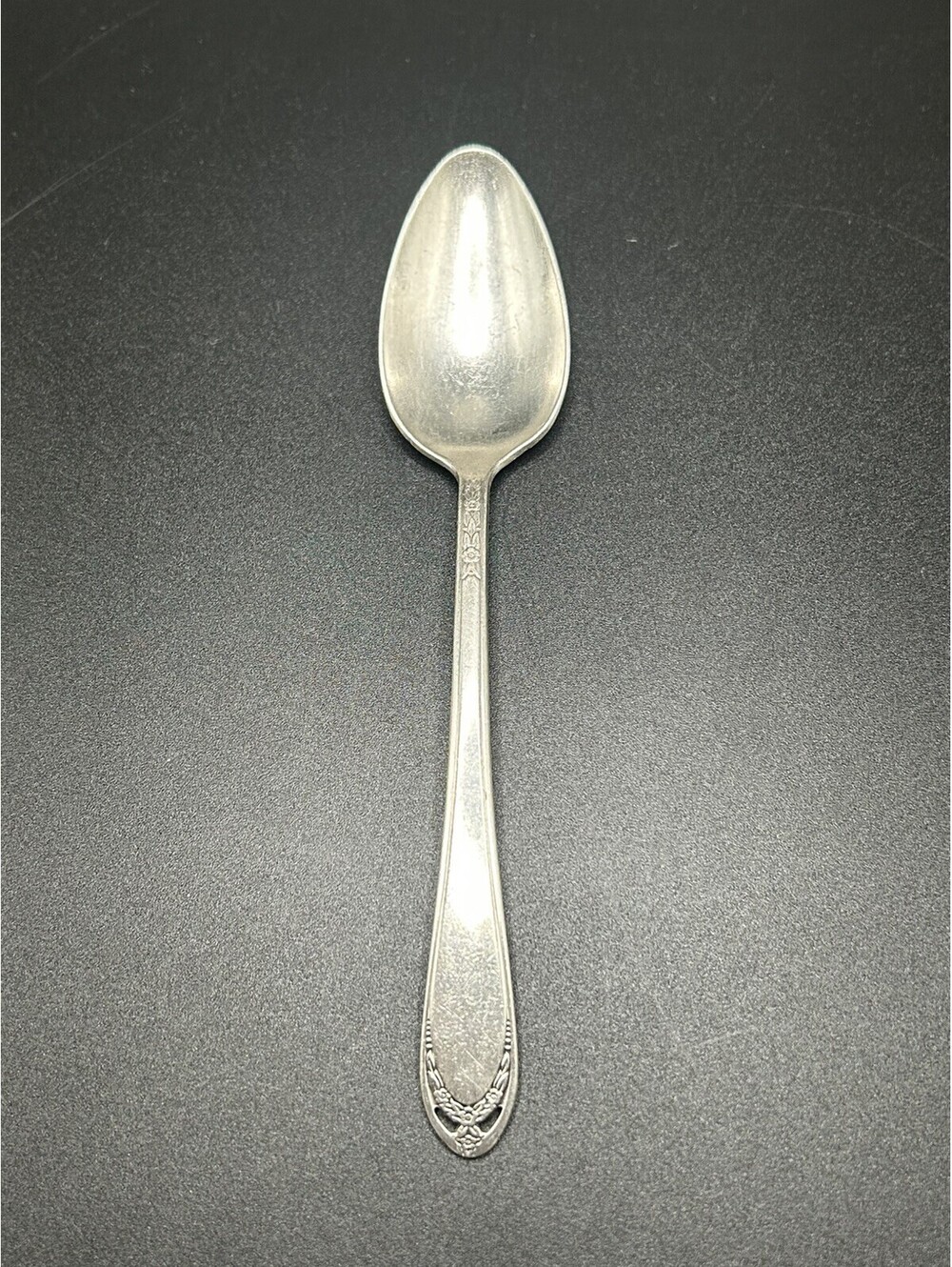 Vintage Single Spoon 1847 Rogers IS silverplate Lovelace pattern 1930’s